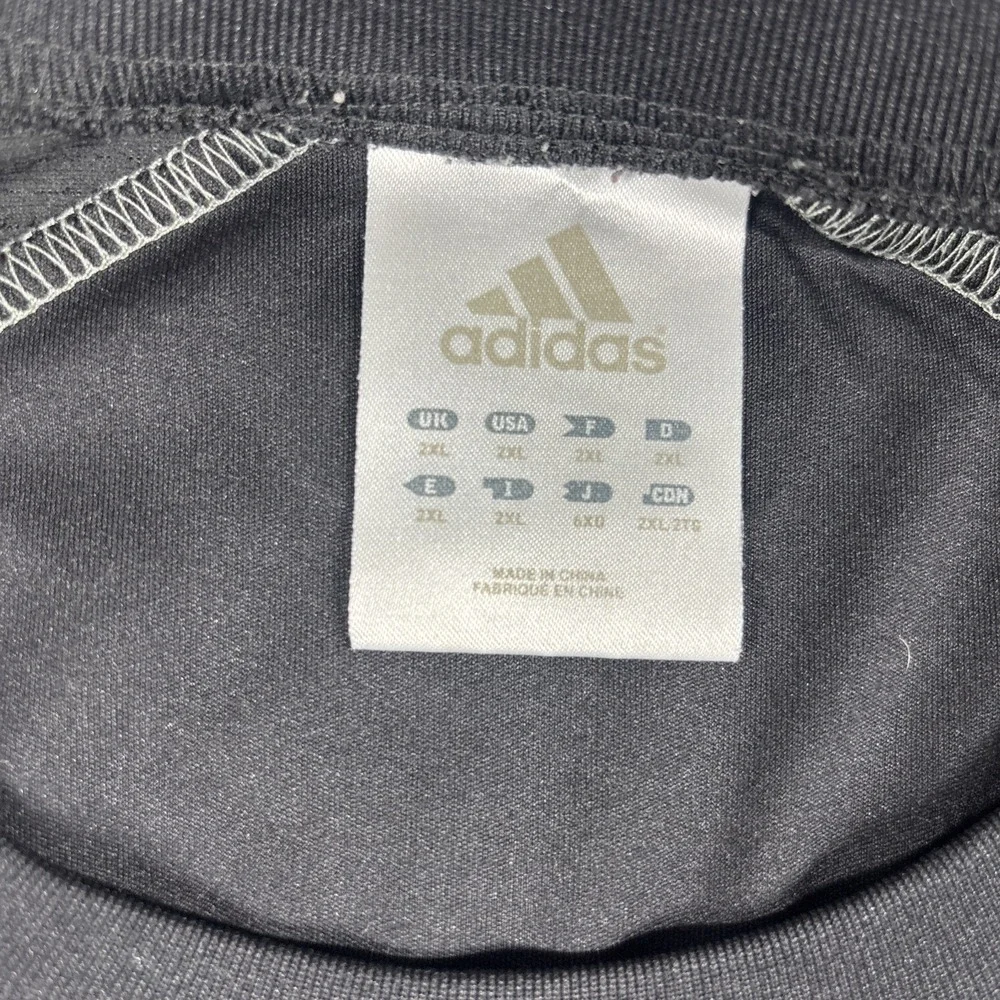 Adidas Crewneck Pullover 3 White Stripes Black White Shirt Men's Size 2XL
